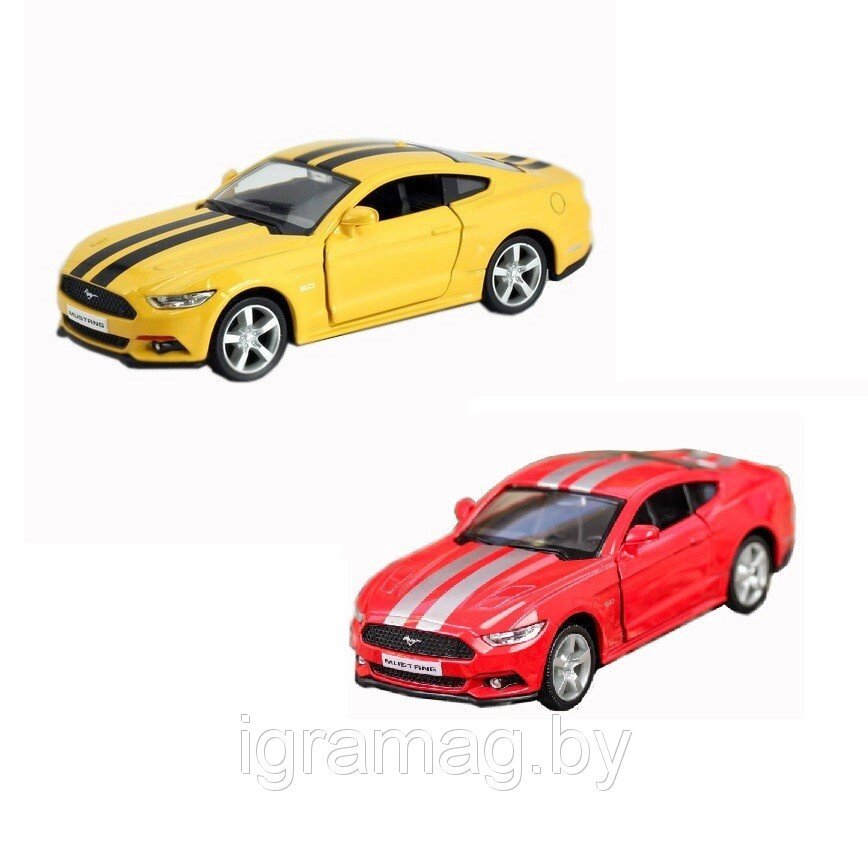 Инерционная коллекционная машинка Ford Mustang 2015 1:32 от компании Интернет-магазин игрушек «ИграМаг» - фото 1