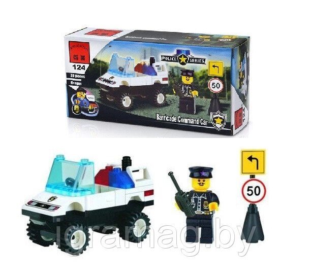 Конструктор Enlighten Brick "Полицейский автомобиль", 39 деталей от компании Интернет-магазин игрушек «ИграМаг» - фото 1