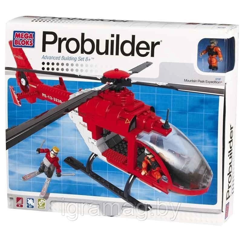 Конструктор Mega Bloks Экспедиция спасательного вертолета 385 эл. от компании Интернет-магазин игрушек «ИграМаг» - фото 1