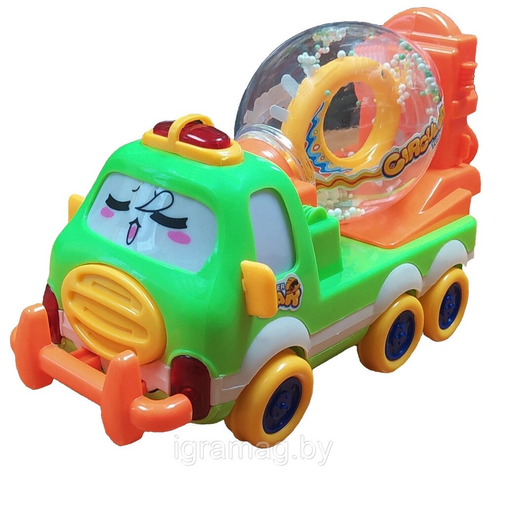 Машина для малышей Бетономешалка музыкальная от компании Интернет-магазин игрушек «ИграМаг» - фото 1