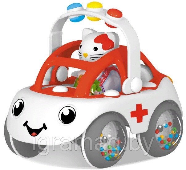 Машинка для малышей из серии Пышка – Скорая РФ от компании Интернет-магазин игрушек «ИграМаг» - фото 1