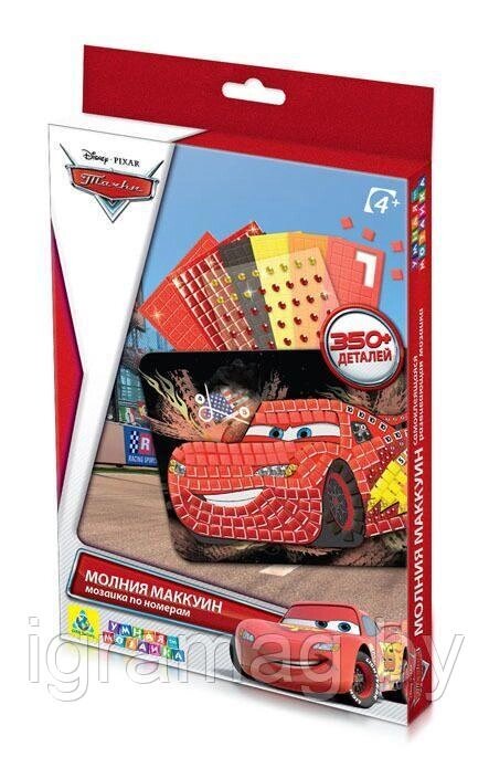 Набор для творчества Мозаика-сингл по номерам Cars 2 "Молния МакКуин" от компании Интернет-магазин игрушек «ИграМаг» - фото 1