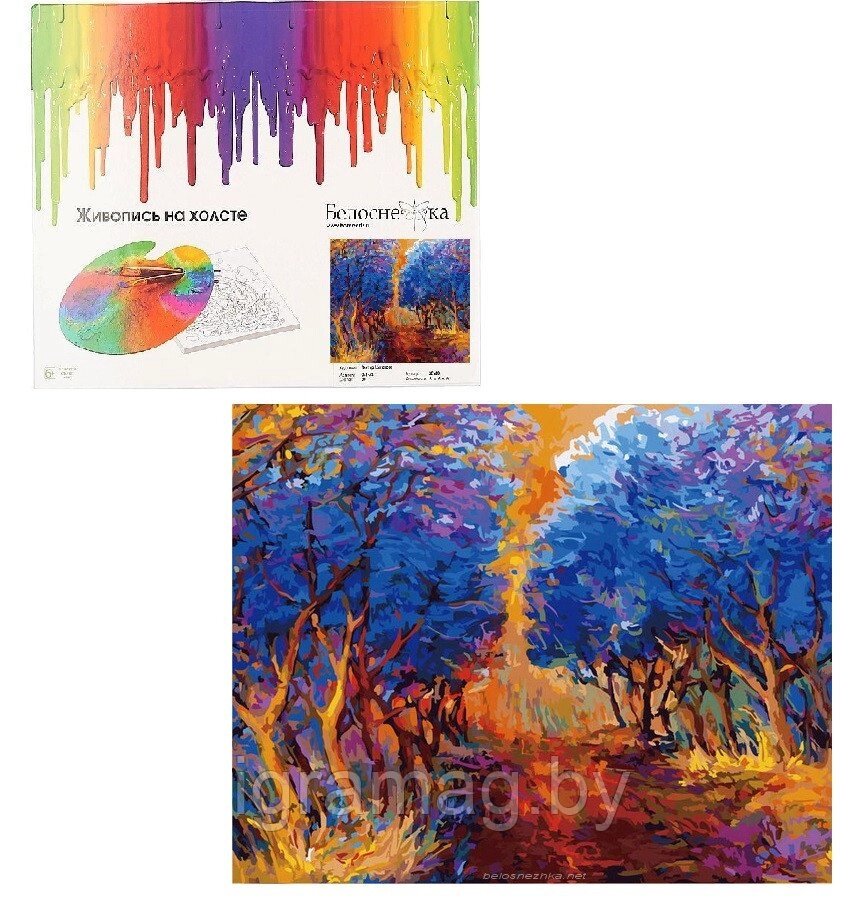 Набор для творчества раскраска по номерам Картина  «Осенний лес» от компании Интернет-магазин игрушек «ИграМаг» - фото 1