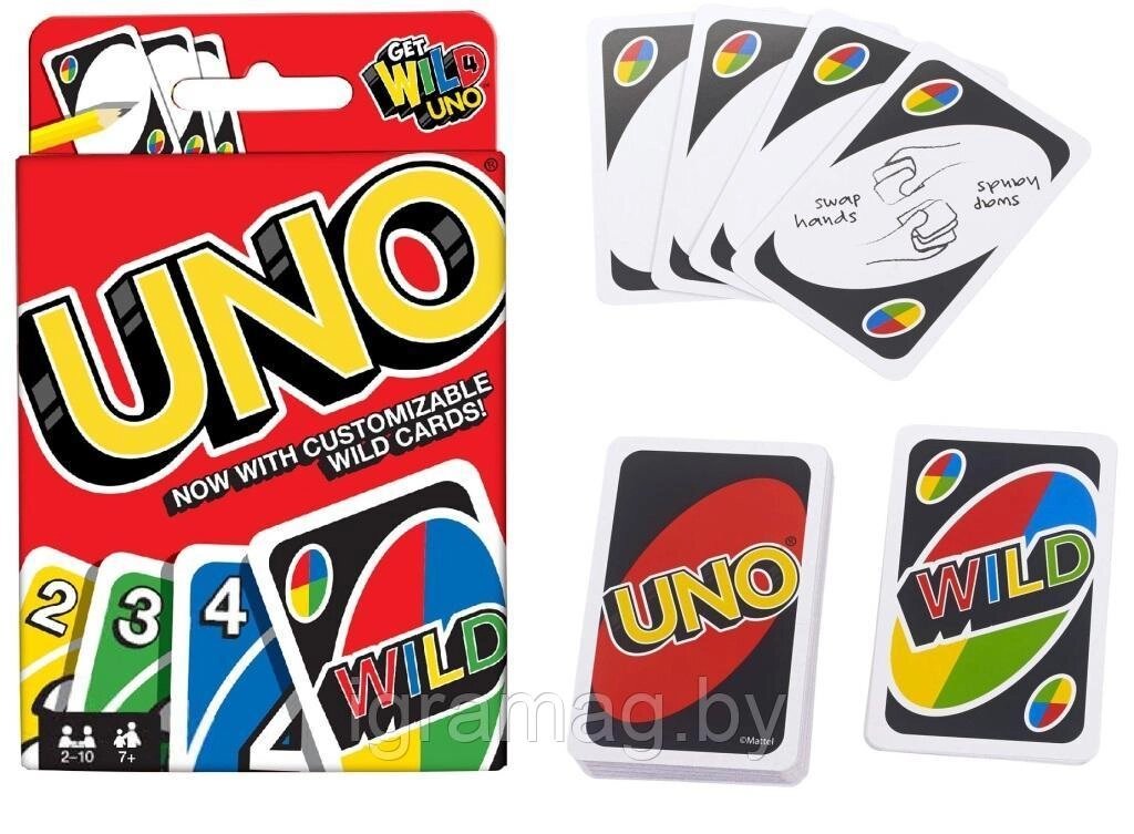 Настольная игра карты УНО WILD (UNO) от компании Интернет-магазин игрушек «ИграМаг» - фото 1