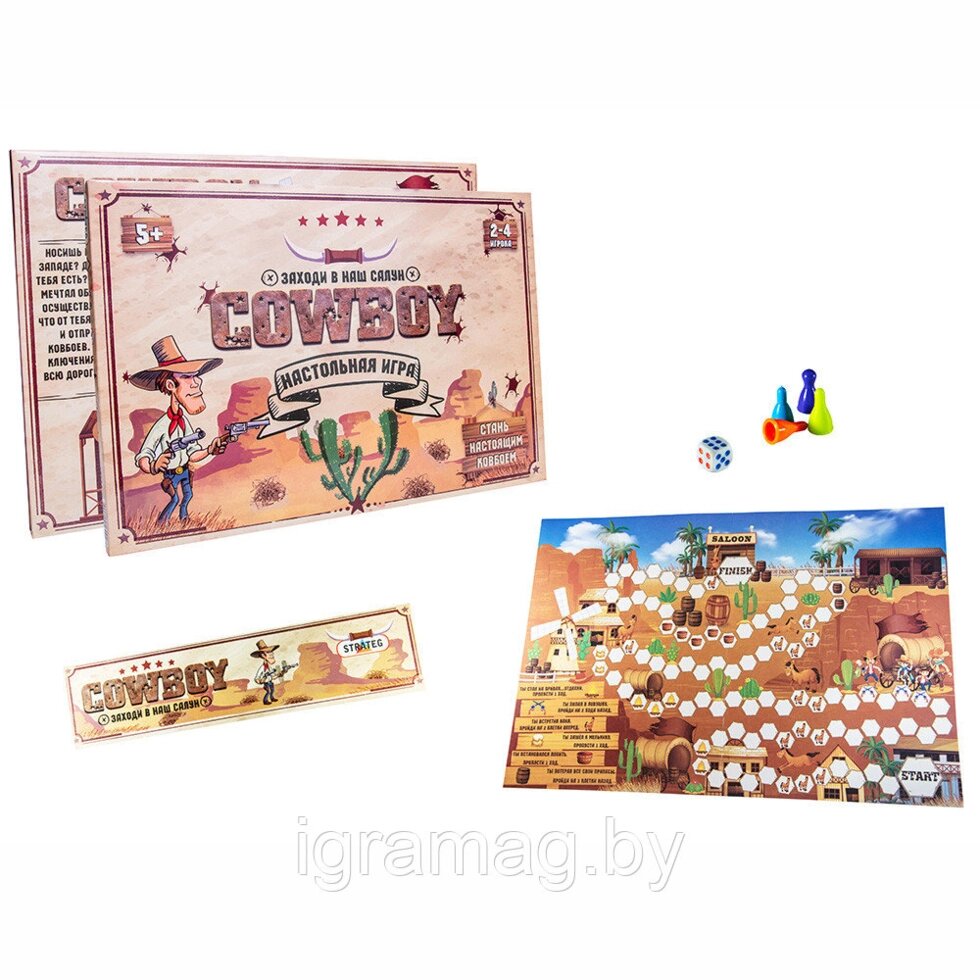 Настольная игра Ковбой Strateg Cowboy от компании Интернет-магазин игрушек «ИграМаг» - фото 1