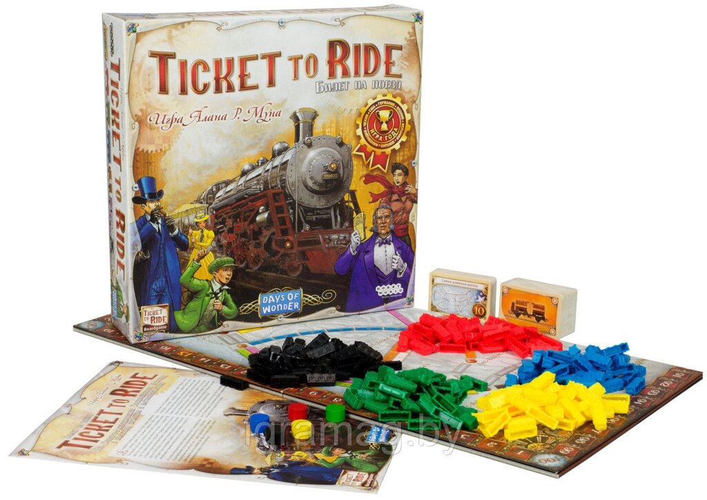 Настольная игра Ticket to Ride (Билет на поезд): Америка от компании Интернет-магазин игрушек «ИграМаг» - фото 1