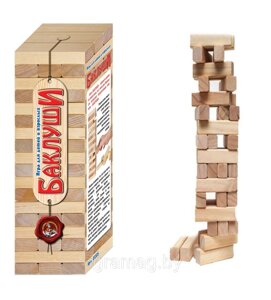 Игра падающая башня для детей и взрослых "Баклуши"