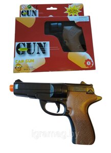 Пистолет металлический  полиция на пистона 16,5 см в Минске от компании Интернет-магазин игрушек «ИграМаг»