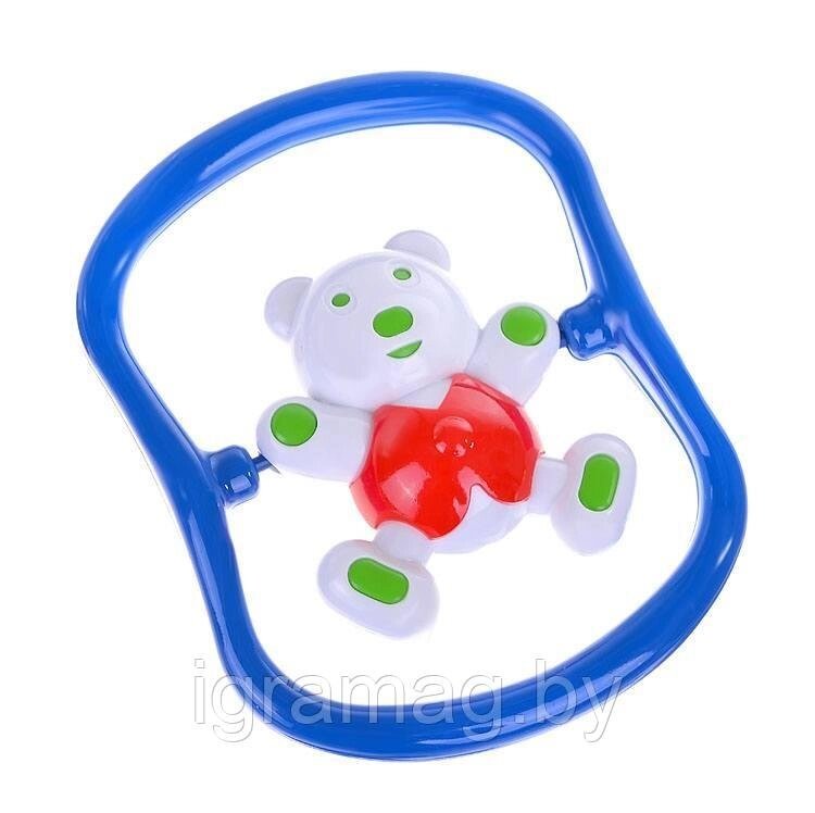 Разноцветная погремушка Мишка-баюн РФ от компании Интернет-магазин игрушек «ИграМаг» - фото 1