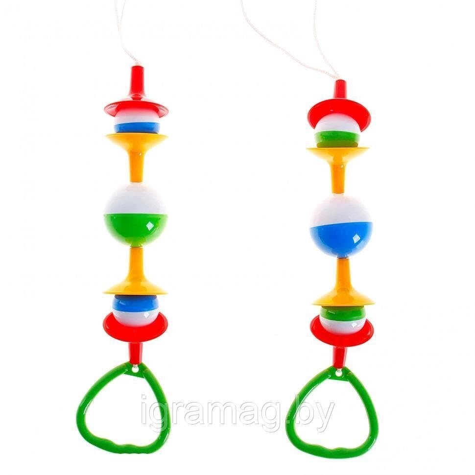 Разноцветная Погремушка-подвеска Непоседа РФ от компании Интернет-магазин игрушек «ИграМаг» - фото 1