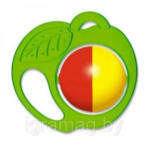 Разноцветная погремушка «Яблоко» от компании Интернет-магазин игрушек «ИграМаг» - фото 1