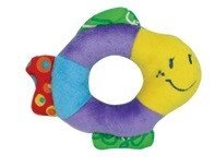 Развивающая игрушка мягкая погремушка "Рыбка" от компании Интернет-магазин игрушек «ИграМаг» - фото 1