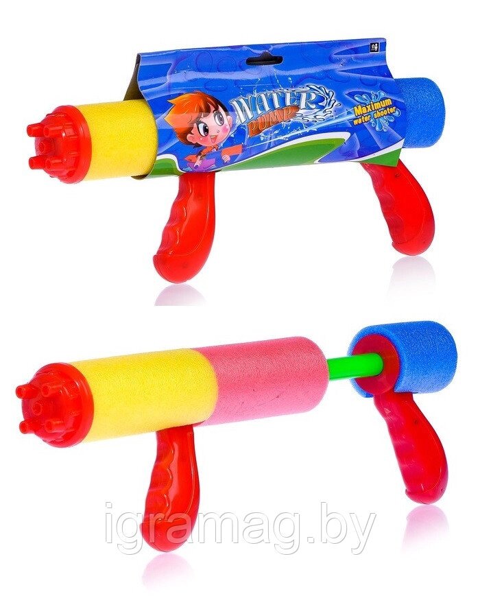 Водная пушка с двумя ручками «Водомёт» 31х11,5 см, от компании Интернет-магазин игрушек «ИграМаг» - фото 1