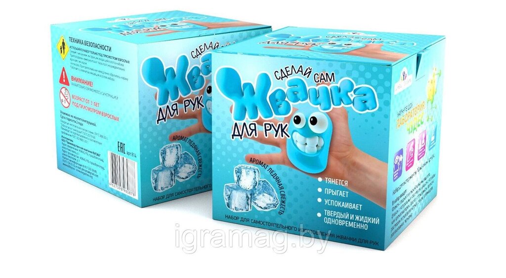 Жвачка для рук  Ледяная свежесть от компании Интернет-магазин игрушек «ИграМаг» - фото 1
