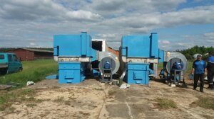 Cушильная камера для сушки дров на базе морского контейнера