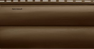 Блокхаус Премиум акриловый сайдинг Орех темный двухпереломный 3.10х0.32м