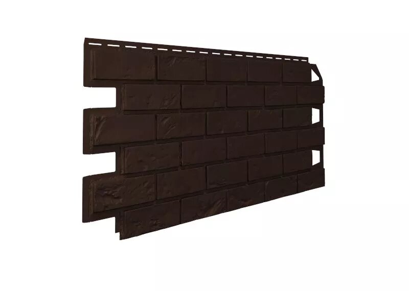 Фасадная панель Vilo Brick без фуги Dark Brown (Темно-коричневый) ##от компании## ООО "ВойЯрг" - ##фото## 1