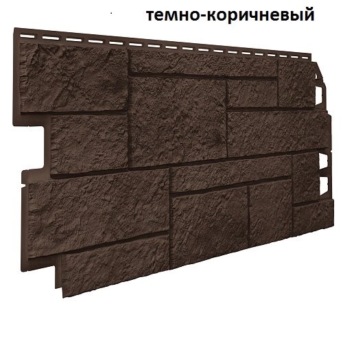 Фасадные панели ОПТИМА песчаник темно-коричневый от компании ООО "ВойЯрг" - фото 1