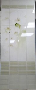 Стеновые панели ПВХ с 3D эффектом "Орхидея лайт" демонстрационный образец 4 шт.