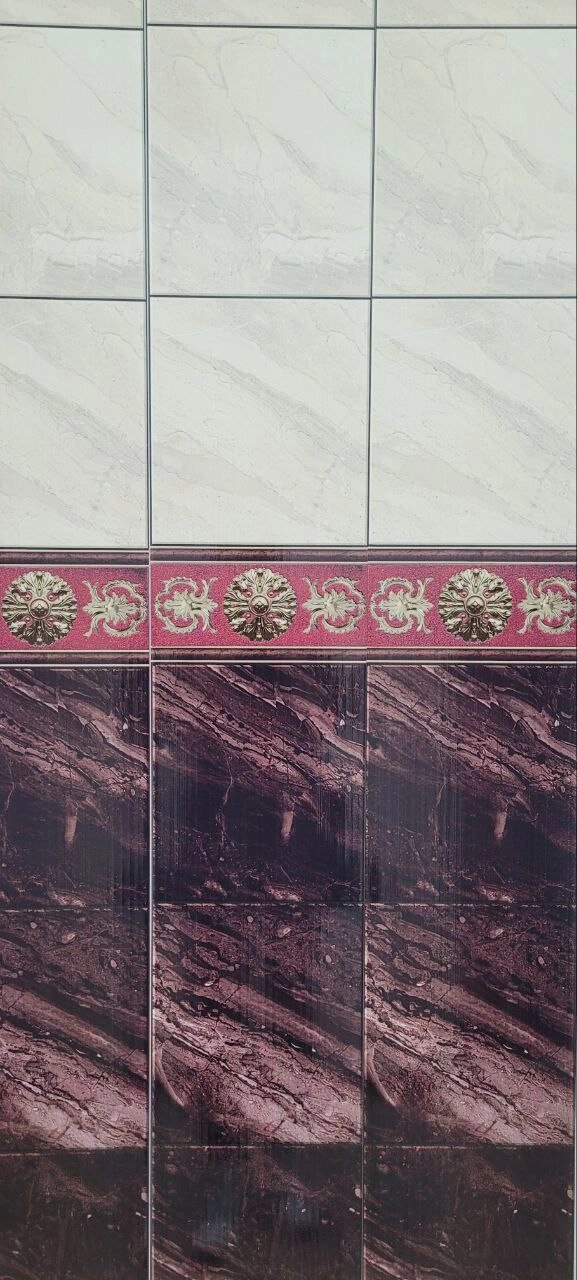 Стеновые панели ПВХ с 3D эффектом "Центурион Багровый" 2.7м от компании ООО "ВойЯрг" - фото 1
