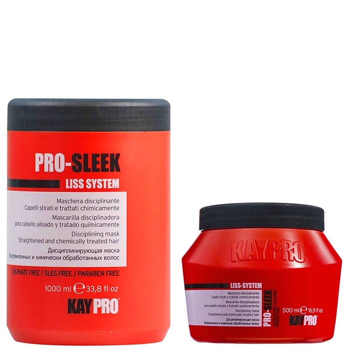 Маска для выпрямленных и химически обработанных волос KAYPRO PRO-SLEEK (500мл) от компании Профессиональный парикмахерский магазин "Штучка" - фото 1