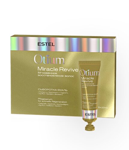 Сыворотка-вуаль для волос "Мгновенное восстановление" OTIUM MIRACLE REVIVE Estel Professional 5*23 мл