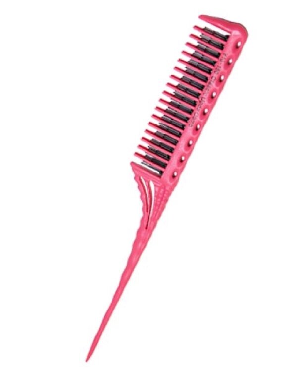 Y10-150 Расческа для начеса розовая от компании Профессиональный парикмахерский магазин "Штучка" - фото 1
