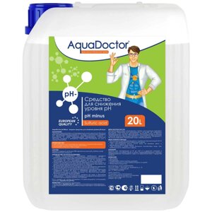 Жидкое средство для снижения pH AquaDoctor pH Minus (Серная 35%) 20 л.