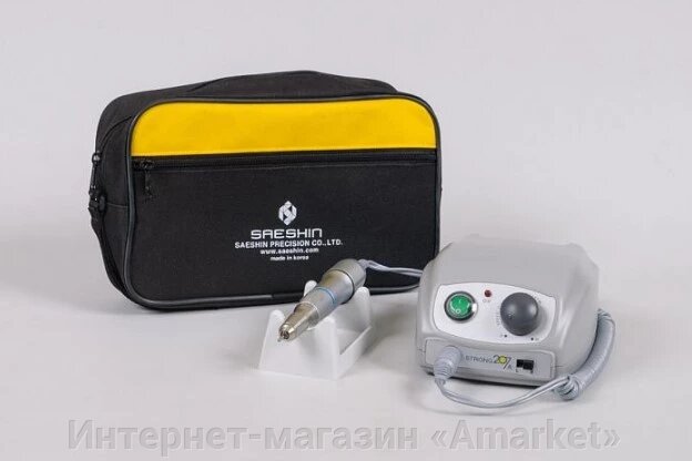 Аппарат для маникюра Strong 207A/107II (без педали с сумкой) машинка от компании Интернет-магазин «Amarket» - фото 1