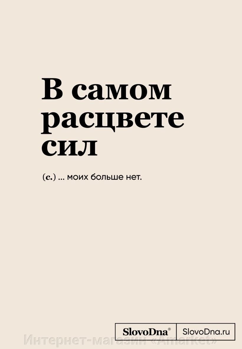 Блокнот SlovoDna. В самом расцвете сил (А5,128 стр) от компании Интернет-магазин «Amarket» - фото 1