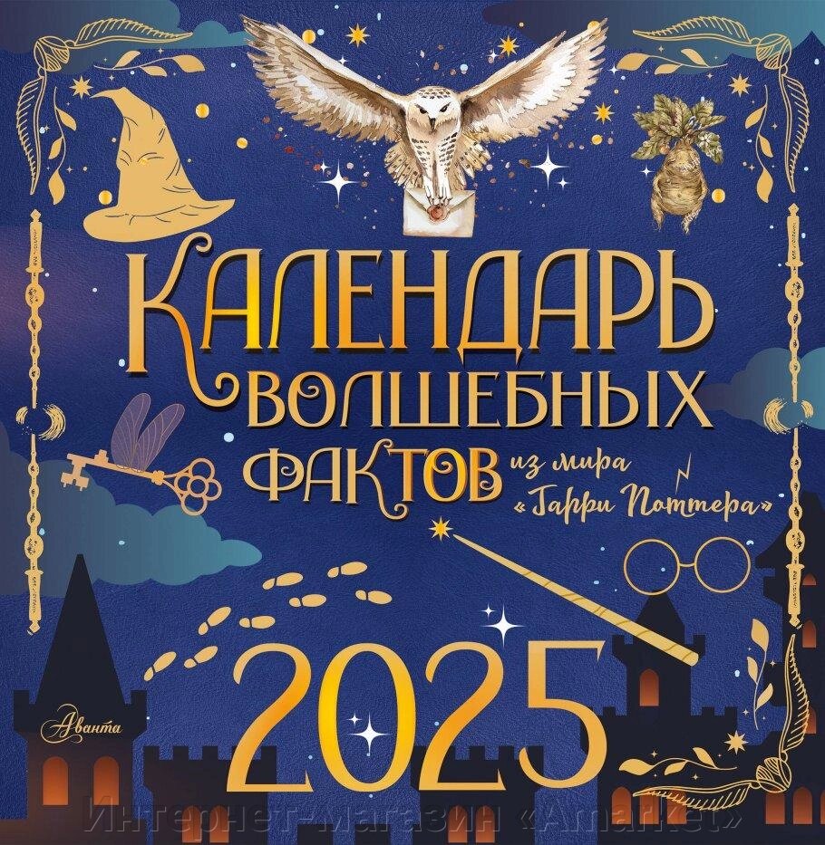 Календарь настенный 2025. Волшебные факты из мира Гарри Поттера от компании Интернет-магазин «Amarket» - фото 1