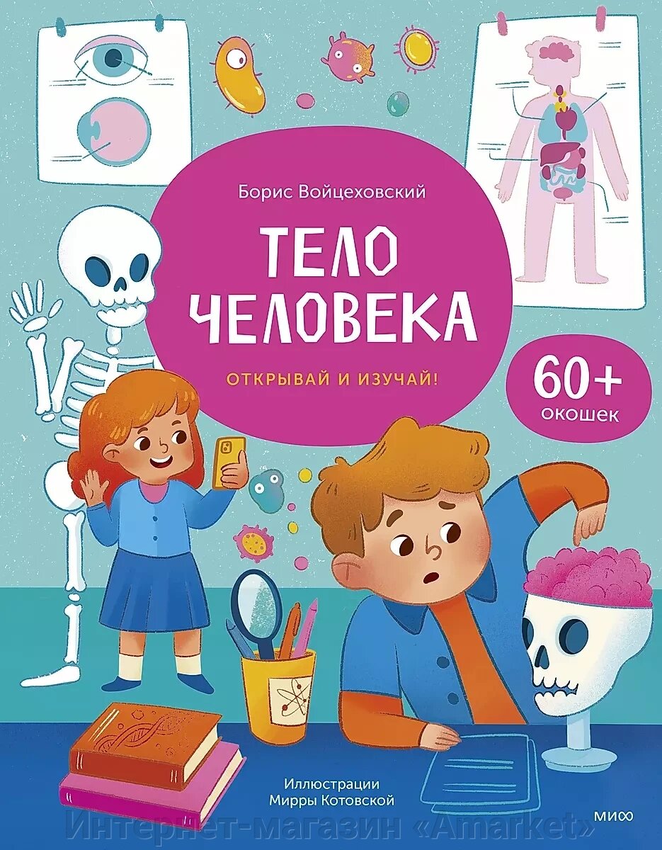 Книги с окошками Тело человека. Открывай и изучай! от компании Интернет-магазин «Amarket» - фото 1