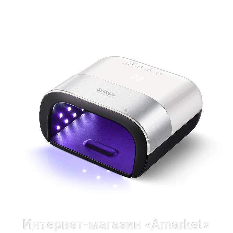 Лампа для маникюра SUNUV SUN 3 с кварцевыми диодами 48W для сушки ногтей от компании Интернет-магазин «Amarket» - фото 1