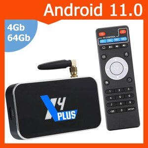 Смарт ТВ приставка Ugoos X4 Plus S905X4 4G + 64G андроид TV Box