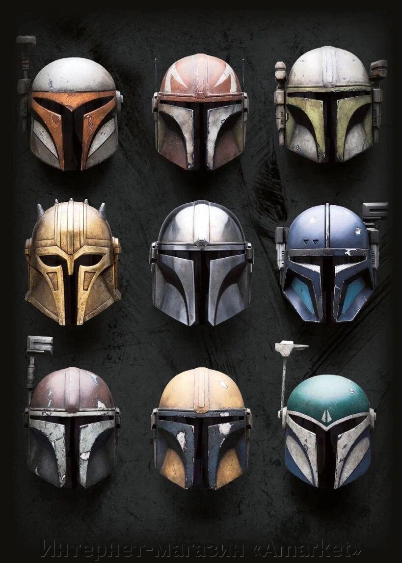 Скетчбук Звёздные войны. Шлемы мандалорцев (А6, 32 стр на скрепке) от компании Интернет-магазин «Amarket» - фото 1