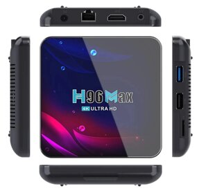 Смарт ТВ приставка H96 MAX V11 4G + 64G 4K UltraHD TV Box андроид