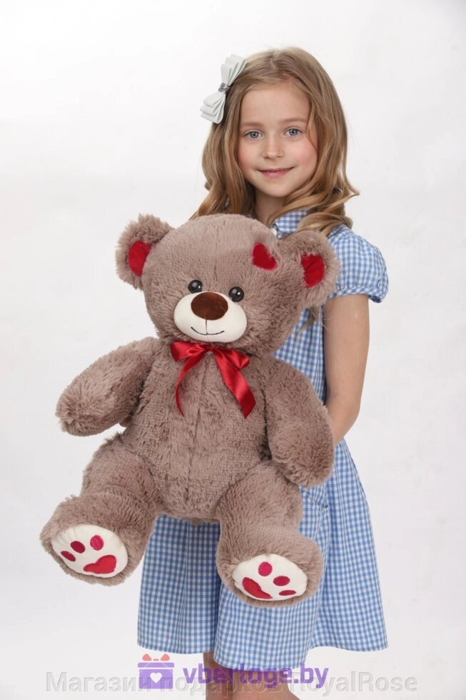 Медвежонок Мишка My Love 60 см бурый от компании Магазин подарков RoyalRose - фото 1