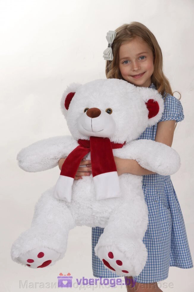 Медвежонок My Love 85 см белый от компании Магазин подарков RoyalRose - фото 1