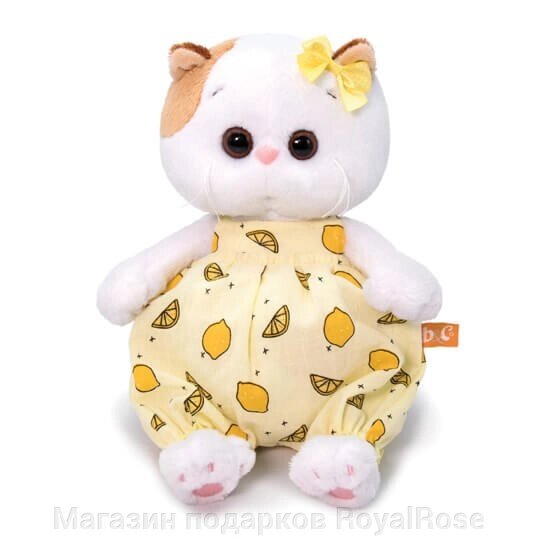 Мягкая игрушка "Кошечка Ли-Ли Baby" в песочнике с лимонами от компании Магазин подарков RoyalRose - фото 1