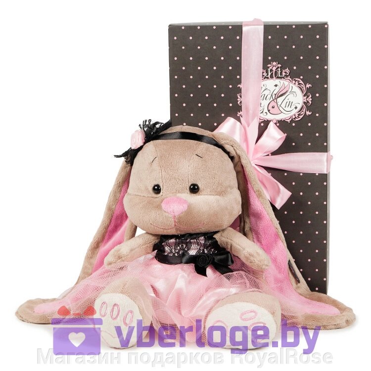 Мягкая игрушка «Зайка Лин" в розовом платьице, 25 см от компании Магазин подарков RoyalRose - фото 1