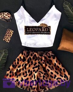 Шелковая пижамка Leopard