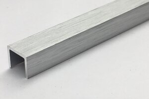 Бордюр-фриз для плитки, серебро браш, п-10х10, 270 см