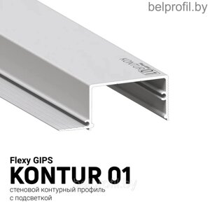 Разделительный профиль для световых линий Belprofil kontur 01, 2,0м