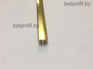 Т-образный порог 13 мм золото глянец 270 см