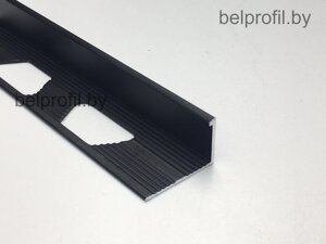 Уголок для плитки L-образный 6 мм, цвет черный матовый 270 см