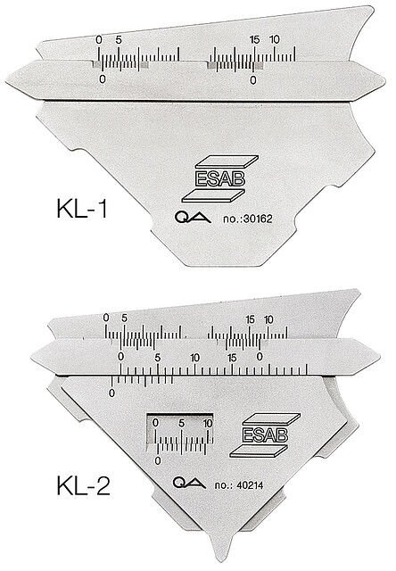 Шаблон сварщика KL1 и KL2 ESAB - наличие