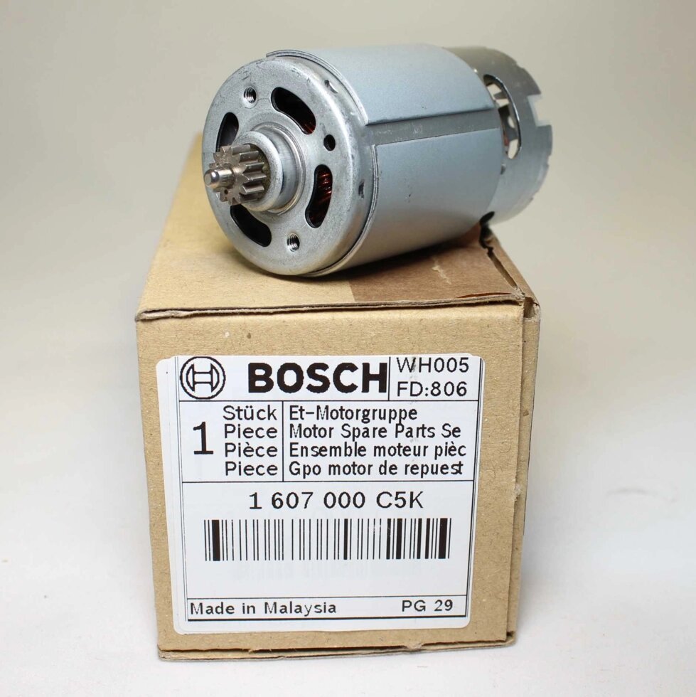 Двигатель для шуруповёрта Bosch 12V GSR120-LI (1607000C5K). Оригинал. 1607022628 от компании ИП Сацук В. И. - фото 1