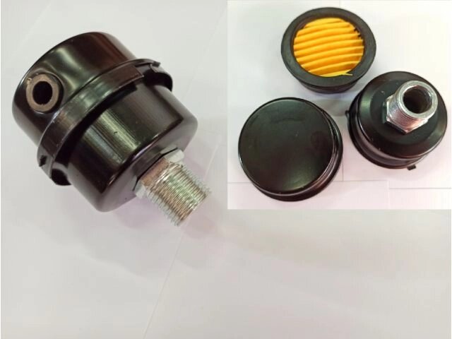 Фильтр воздушный для компрессора ECO, DGM . Резьба 1/2" (20,4 мм). от компании ИП Сацук В. И. - фото 1