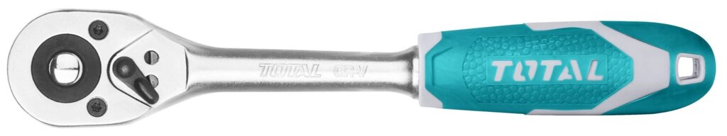 Ключ-трещотка 1/4" (45 зубцов) , длина-158 мм. Материал: CR-V + Cr-Mo TOTAL от компании ИП Сацук В. И. - фото 1