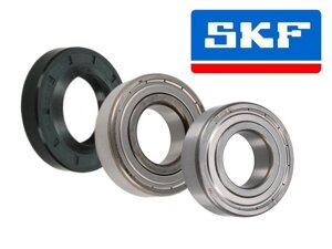 Комплект подшипников 6203, 6204 SKF и сальник 25*47*8/11,5 GSK + смазка для Atlant